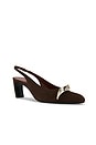 view 2 of 5 Pierced XL Slingback Pump in Dark Cocoa