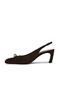 view 5 of 5 Pierced XL Slingback Pump in Dark Cocoa