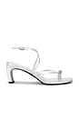 view 2 of 5 SANDALIA PIERCED STRAPPY HEEL in Silver