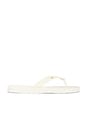 view 1 of 5 Kira Padded Flip Flop in Ivory & Gold