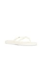 view 2 of 5 Kira Padded Flip Flop in Ivory & Gold
