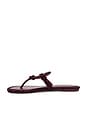 view 5 of 5 Miller Knotted Pave Sandal in Dark Carmine & Burgundy