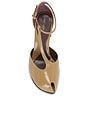 view 4 of 5 Mellow Peep Toe T Strap 90mm in Warm Nutmeg