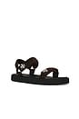 view 2 of 5 Kira Ultralight Sandal in Dark Cocoa, Perfect Black & Silver