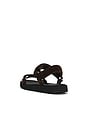 view 3 of 5 Kira Ultralight Sandal in Dark Cocoa, Perfect Black & Silver