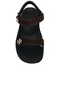 view 4 of 5 Kira Ultralight Sandal in Dark Cocoa, Perfect Black & Silver
