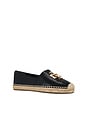 view 2 of 5 Eleanor Espadrille in Perfect Black & Gold