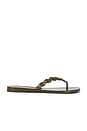 view 1 of 5 Gemini Link Jelly Flip Flop in Moss Rock