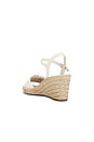 view 3 of 5 ALPARGATA ELEANOR WEDGE in Light Cream & Gold