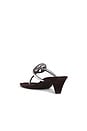view 3 of 5 Milller Square Toe Sandal in Silver & Cocoa