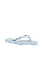 view 2 of 5 CHANCLAS KIRA PADDED in Aria Blue & Silver