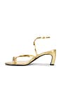 view 5 of 5 SANDALIA PIERCED STRAPPY HEEL in Gold Leaf