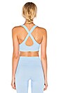 view 3 of 4 x MORGAN STEWART Cross Back Sports Bra in Sky Blue