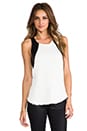 view 1 of 4 Storm Thermal Tank in White/Black in White & Black