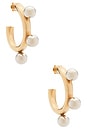 view 1 of 3 PENDIENTES DE ARO LIORA in Two Tone