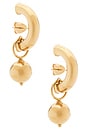 view 1 of 3 PENDIENTES LARGOS SOLARIS in Gold