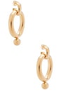 view 1 of 3 PENDIENTES LARGOS AMARA in Gold