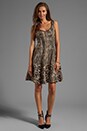 view 2 of 6 Printed Neoprene Combo Frock Dress in Python/Cheetah in Python & Cheetah