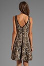view 4 of 6 Printed Neoprene Combo Frock Dress in Python/Cheetah in Python & Cheetah