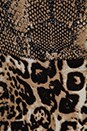 view 6 of 6 Printed Neoprene Combo Frock Dress in Python/Cheetah in Python & Cheetah