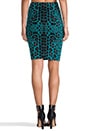 view 3 of 7 Animal Jacquard Knit Tube Skirt in Teal