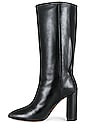 view 5 of 5 Heeled Leather Boot in Black