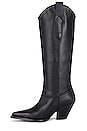 view 5 of 5 Tall Western Boot in Black