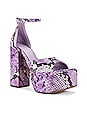 view 2 of 5 SANDALIA DE PLATAFORMA VALERIA in Diamond Lux Violet