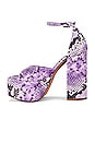 view 5 of 5 SANDALIA DE PLATAFORMA VALERIA in Diamond Lux Violet