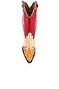 view 4 of 5 BOTTINES WESTERN in Red Multicolor