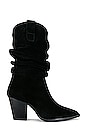 view 1 of 5 Slouch Boot in Basket Black
