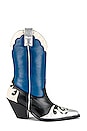 view 1 of 5 Western Boot in Silver & Cobalt