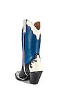 view 3 of 5 Western Boot in Silver & Cobalt