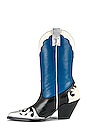 view 5 of 5 Western Boot in Silver & Cobalt