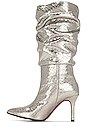 view 5 of 5 Metallic Slouchy Boot in Silver