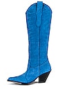 view 5 of 5 TALL SUEDE WESTERN 부츠 in Blue