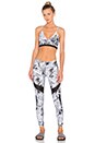 view 4 of 4 Rebel Sports Bra in Palm Tree Black & White