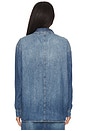 view 3 of 4 Charlotte Oversized Denim Shirt in Shadow Indigo