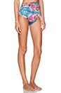 view 2 of 4 Anna High Waist Bikini Bottom in Print C