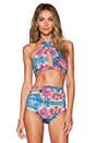 view 1 of 3 Twisted Bikini Top in Print C