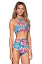 view 2 of 3 Twisted Bikini Top in Print C