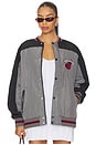 view 1 of 5 x REVOLVE Miami Heat Double Yoke Bomber in Black & Grey