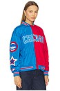 view 2 of 4 x REVOLVE Chicago Cubs Multi Logo Bomber in Blue & Red