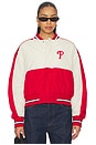 view 2 of 6 x REVOLVE Phillies Crop Bomber in Red & White