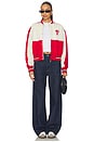 view 5 of 6 x REVOLVE Phillies Crop Bomber in Red & White