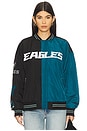 view 1 of 6 x REVOLVE Eagles Multi Logo Bomber in Black & Green