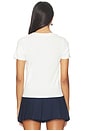 view 3 of 5 x REVOLVE Yankees Pointelle Baby Tee in White