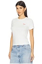 view 2 of 5 x REVOLVE Phillies Pointelle Baby Tee in White