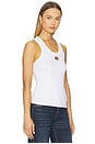 view 2 of 4 x REVOLVE Knicks Scoop Neck Rib Tank Top in White