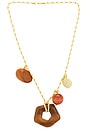 view 1 of 3 Wooden Charms Necklace in Yellow